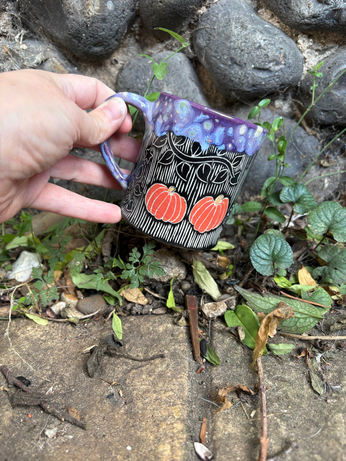 Purple Pumpkin Mug