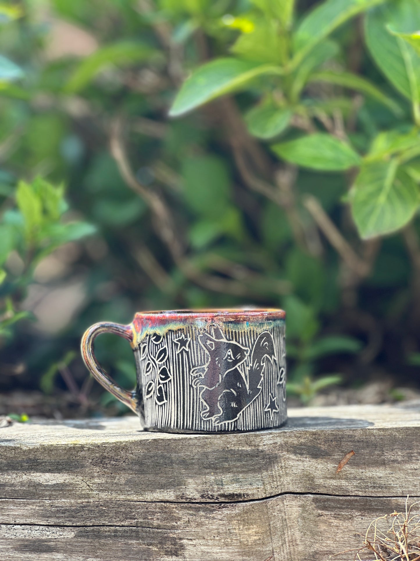 Squirrel Mug in Rust