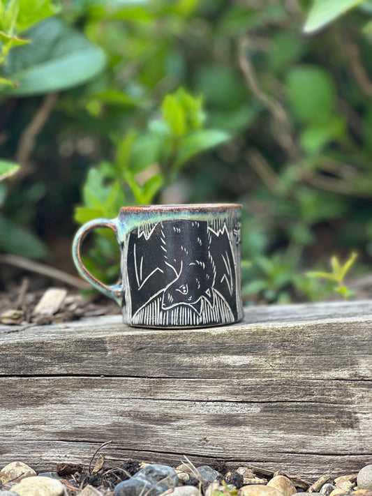 Bat Mug in Midnight