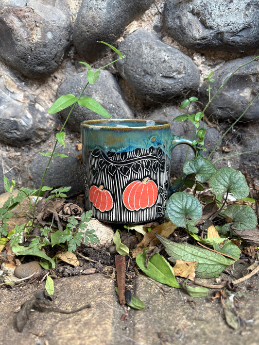 Green Pumpkin Mug