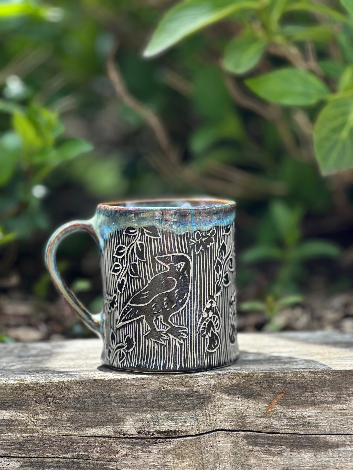 Crow Mug in Midnight