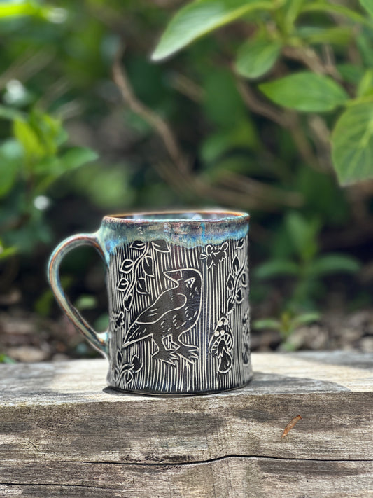 Crow Mug in Midnight