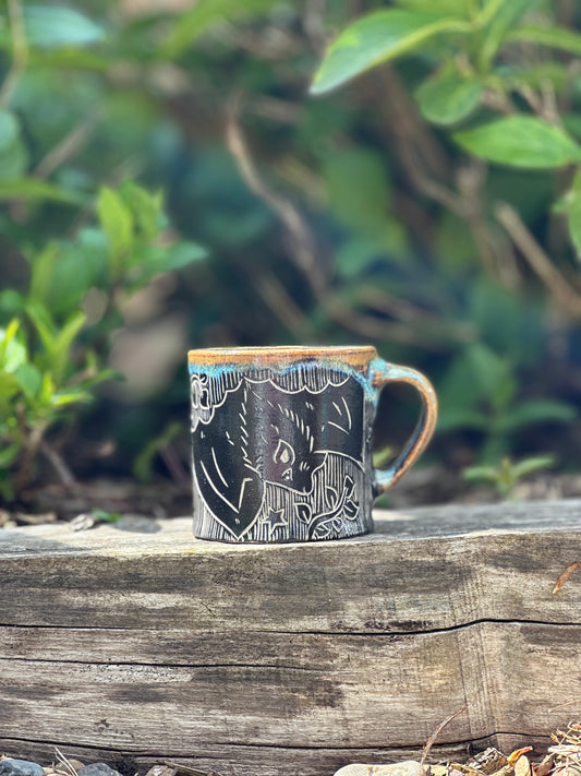 Bat Mug in Swamp
